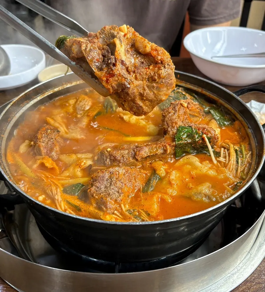 Signature gamjatang dish at Somunnan Gamjatang's main Junggye branch