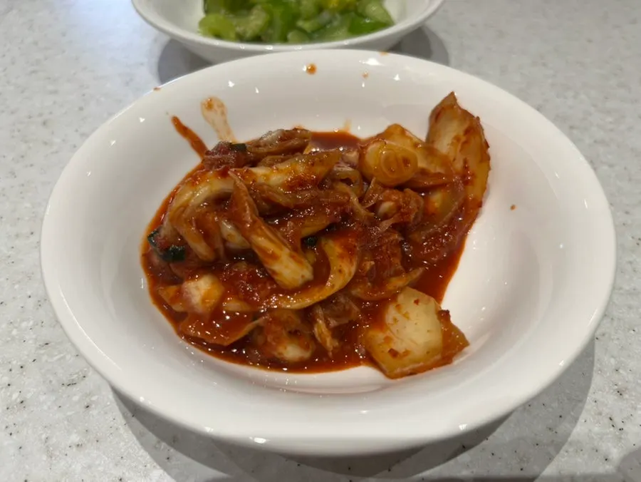 Kimchi served as a basic side dish