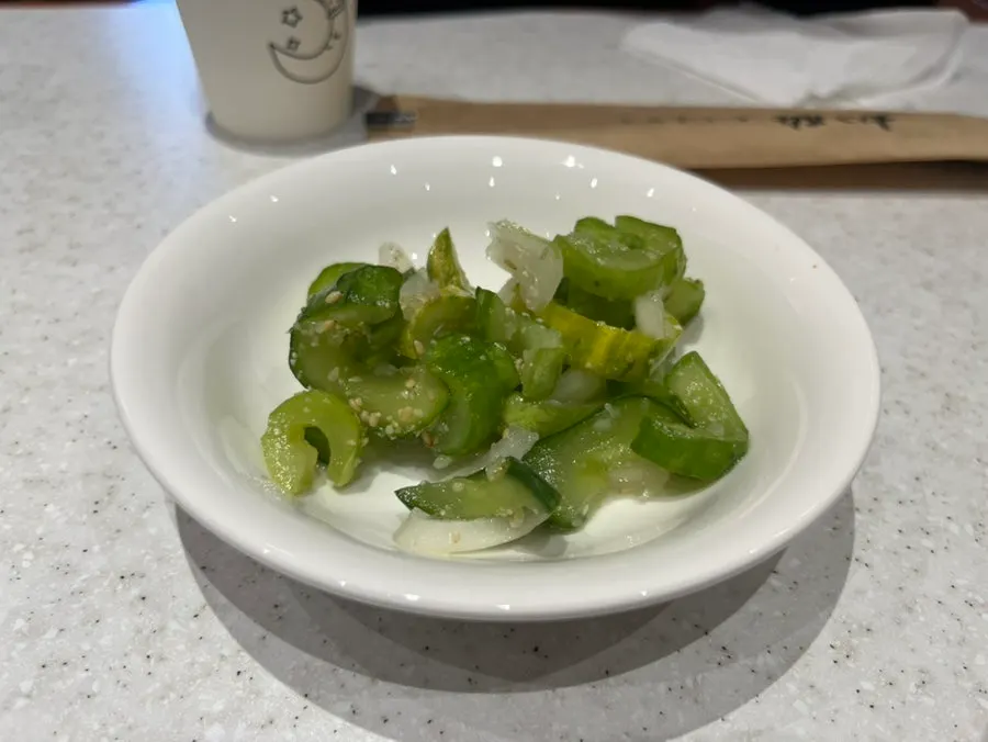 Crisp seasoned cucumber side dish