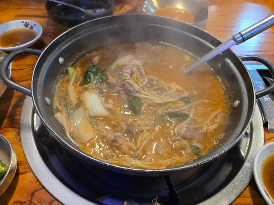 Broth turned spicy after mixing in dagadi