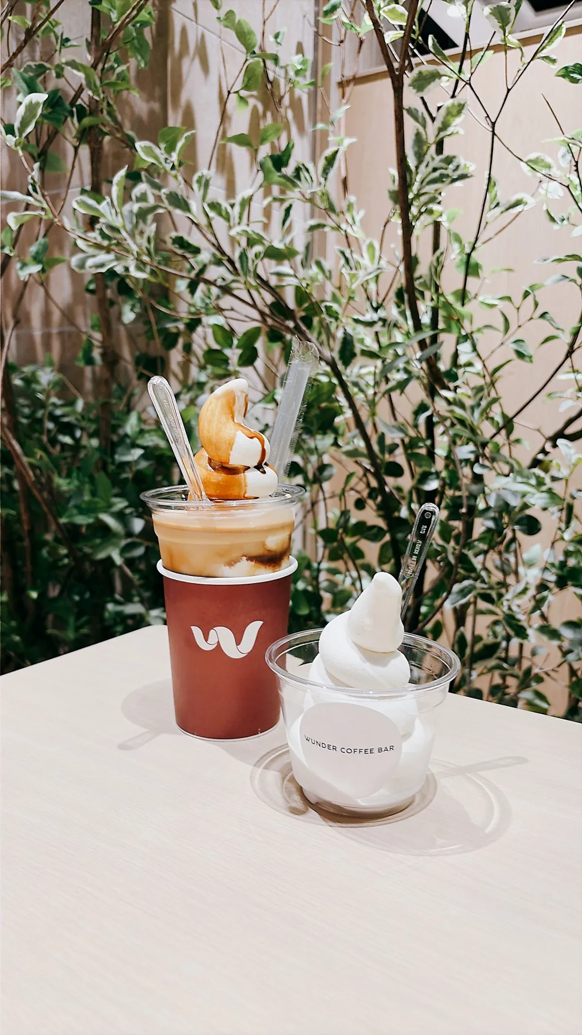 Ordered vanilla Wundergato and soft serve ice cream