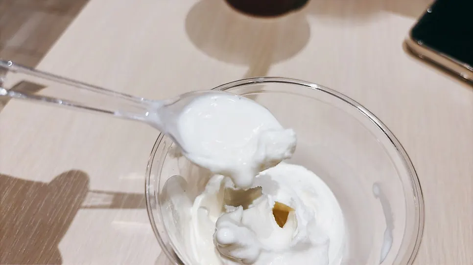 Sweet and cool soft-serve ice cream