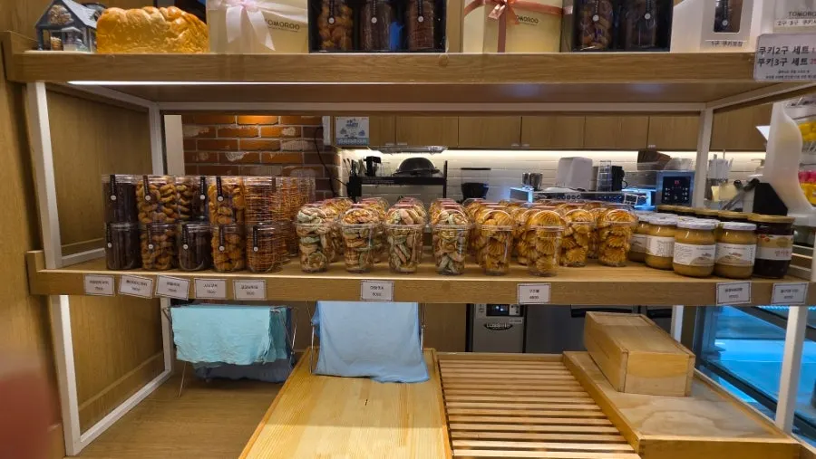 Display of egg tarts, scones and other desserts