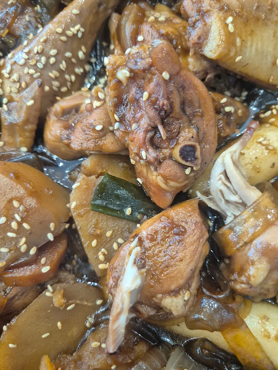 당면 사리를 추가한 간장찜닭 2~3인용