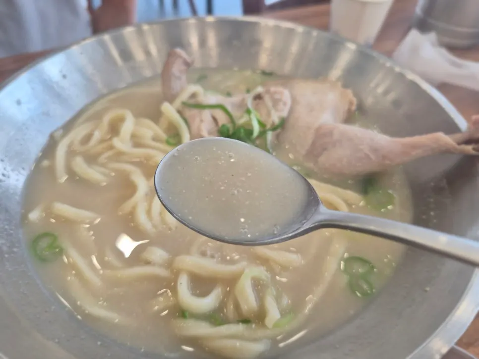 Thick and chewy kalguksu noodles