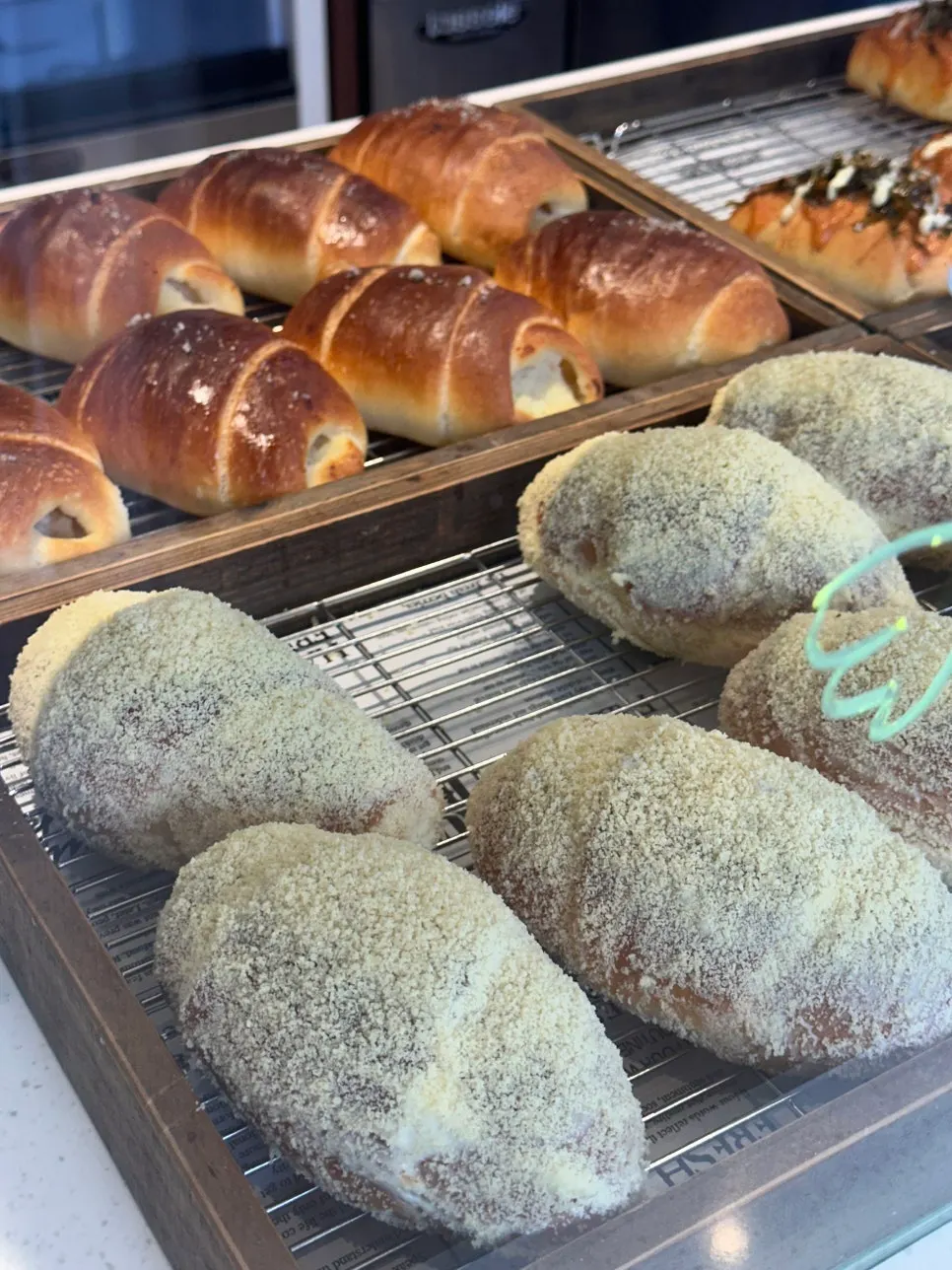 Coffee and bread at Cafe Cozy Bear