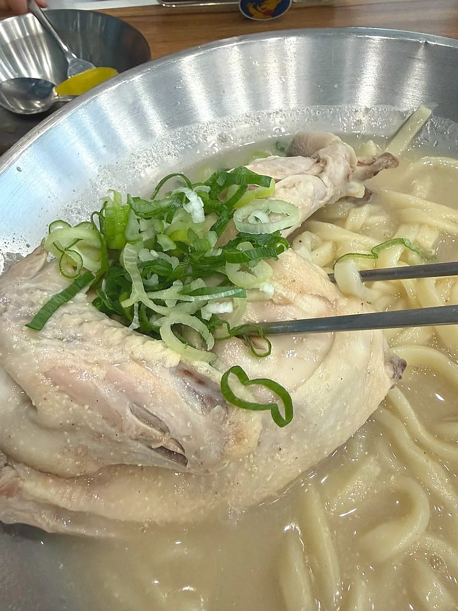Menu info showing extra chicken and double-portion options