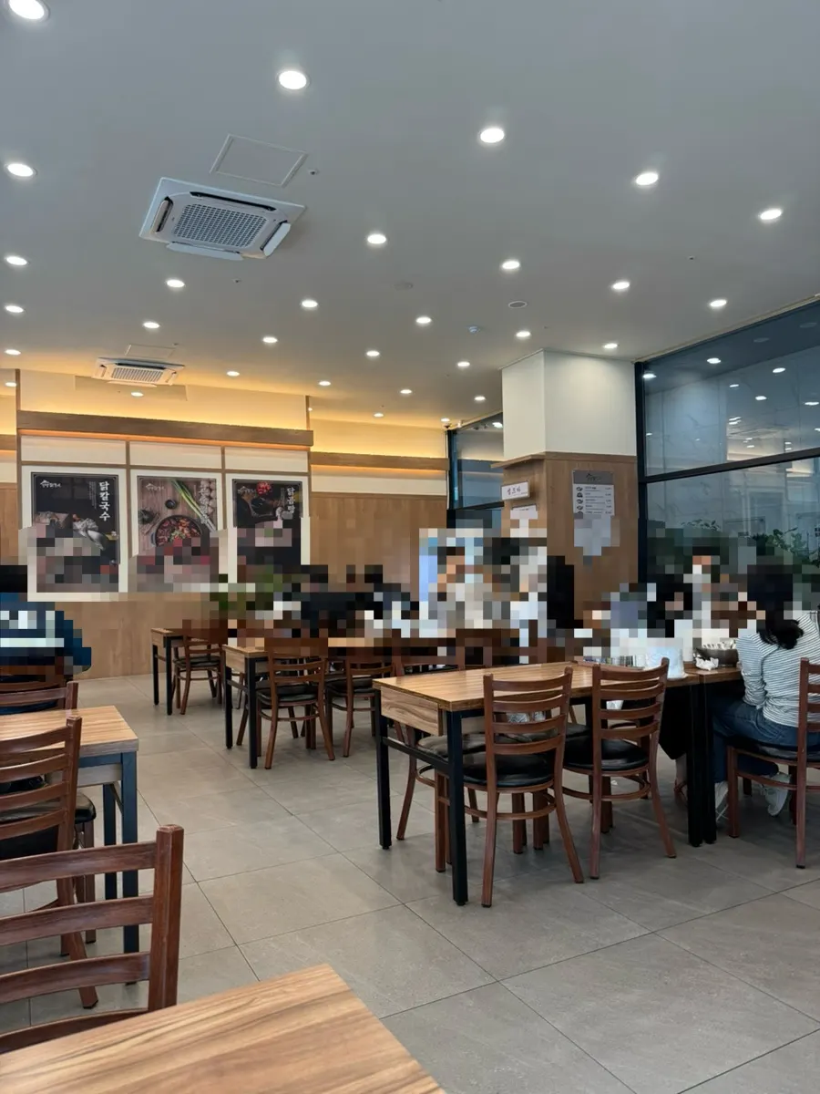 Interior of the restaurant busy with weekend lunch guests