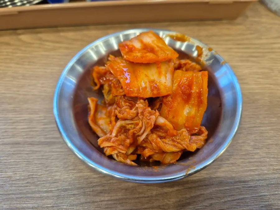 Fresh geotjeori kimchi made daily