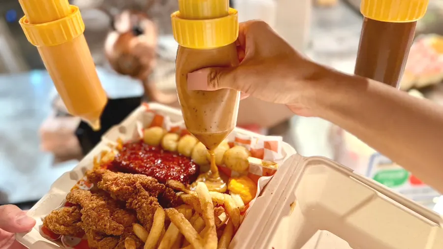 Angry Potato free sauce bar