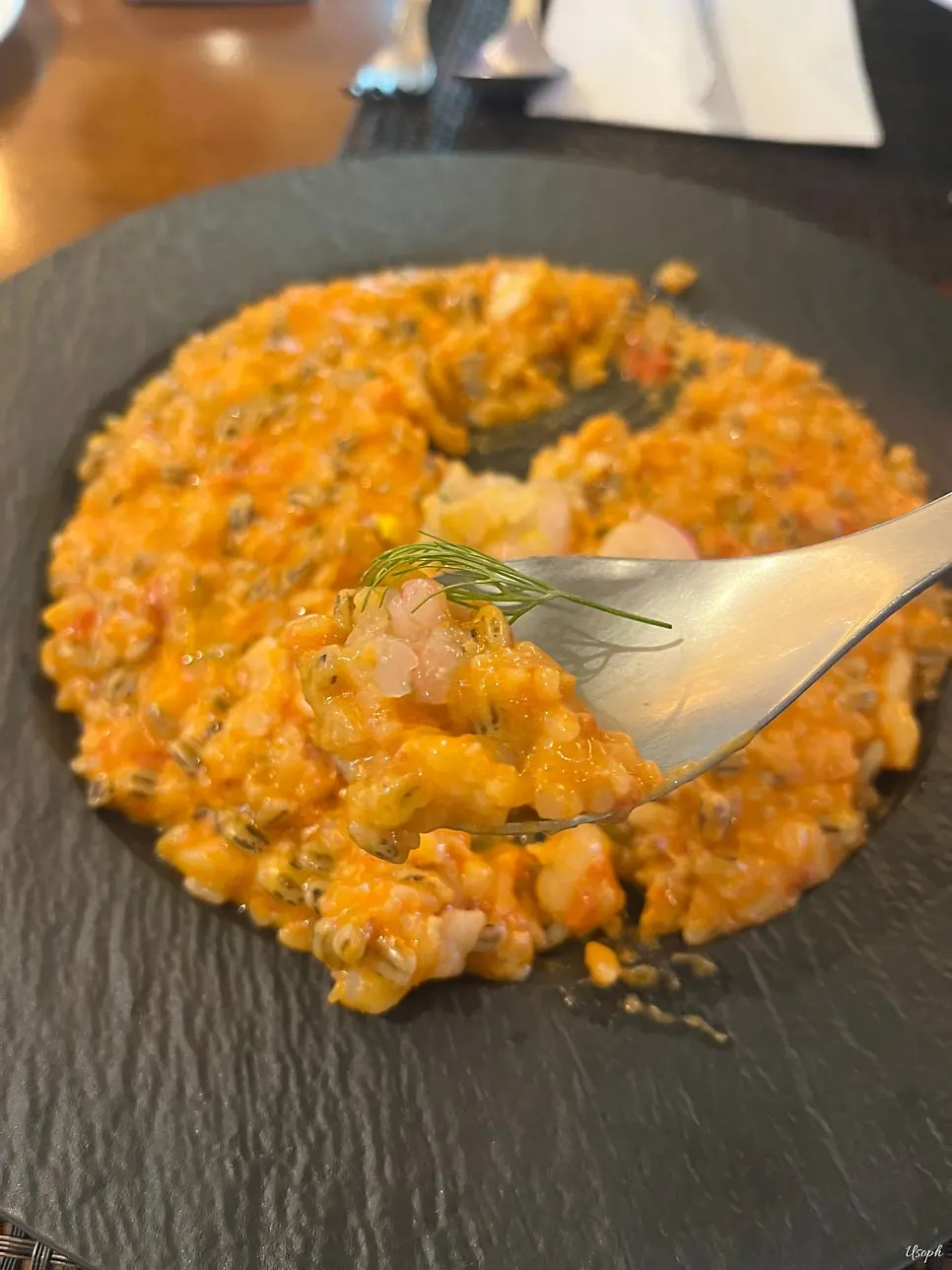 Risotto with shrimp
