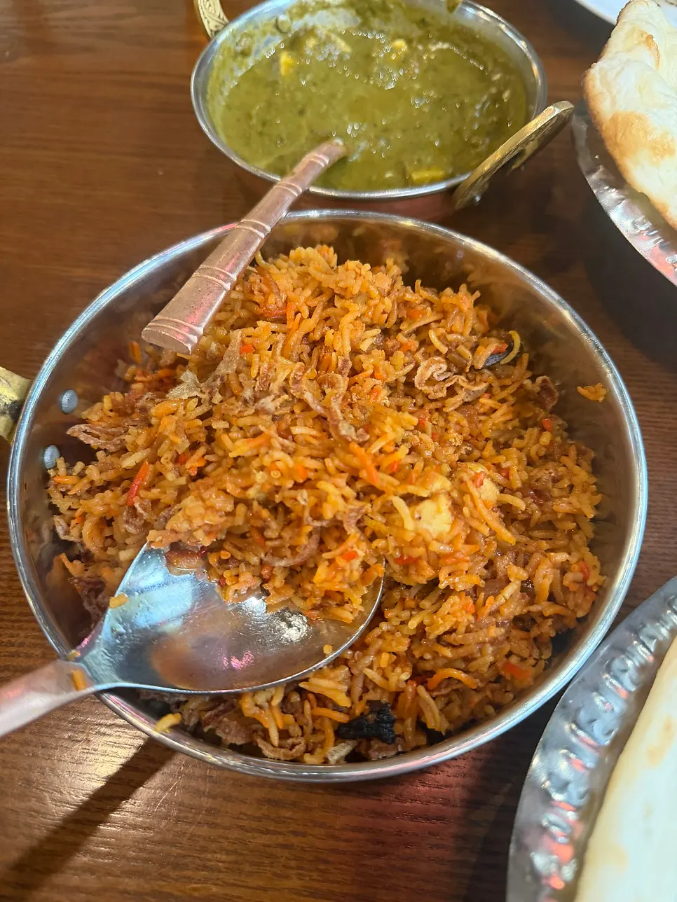 Chicken biryani with fragrant spices