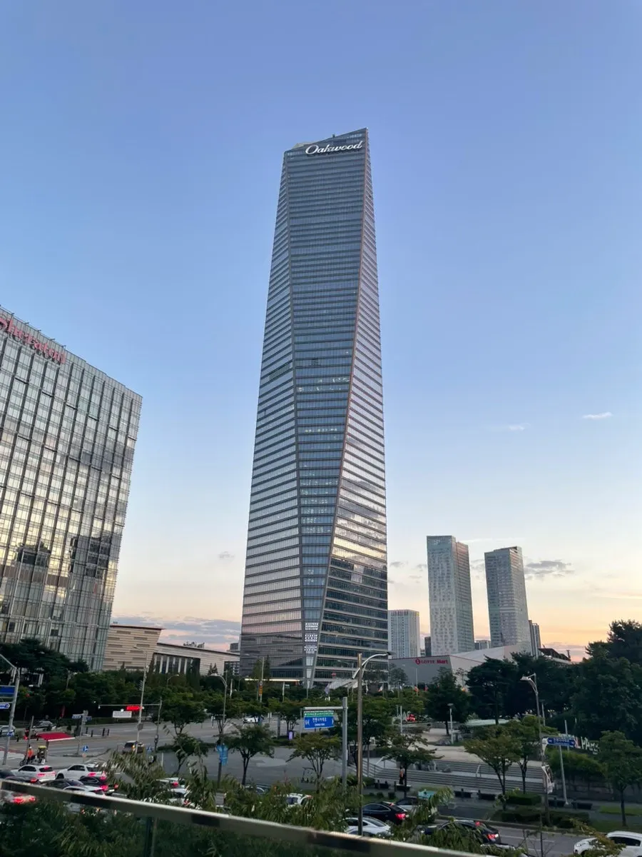 Songdo cityscape viewed from the Bombay Broy terrace