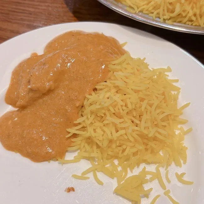 Basmati rice and curry