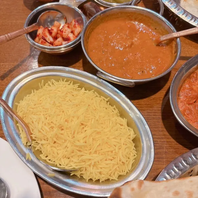 Basmati rice with korma