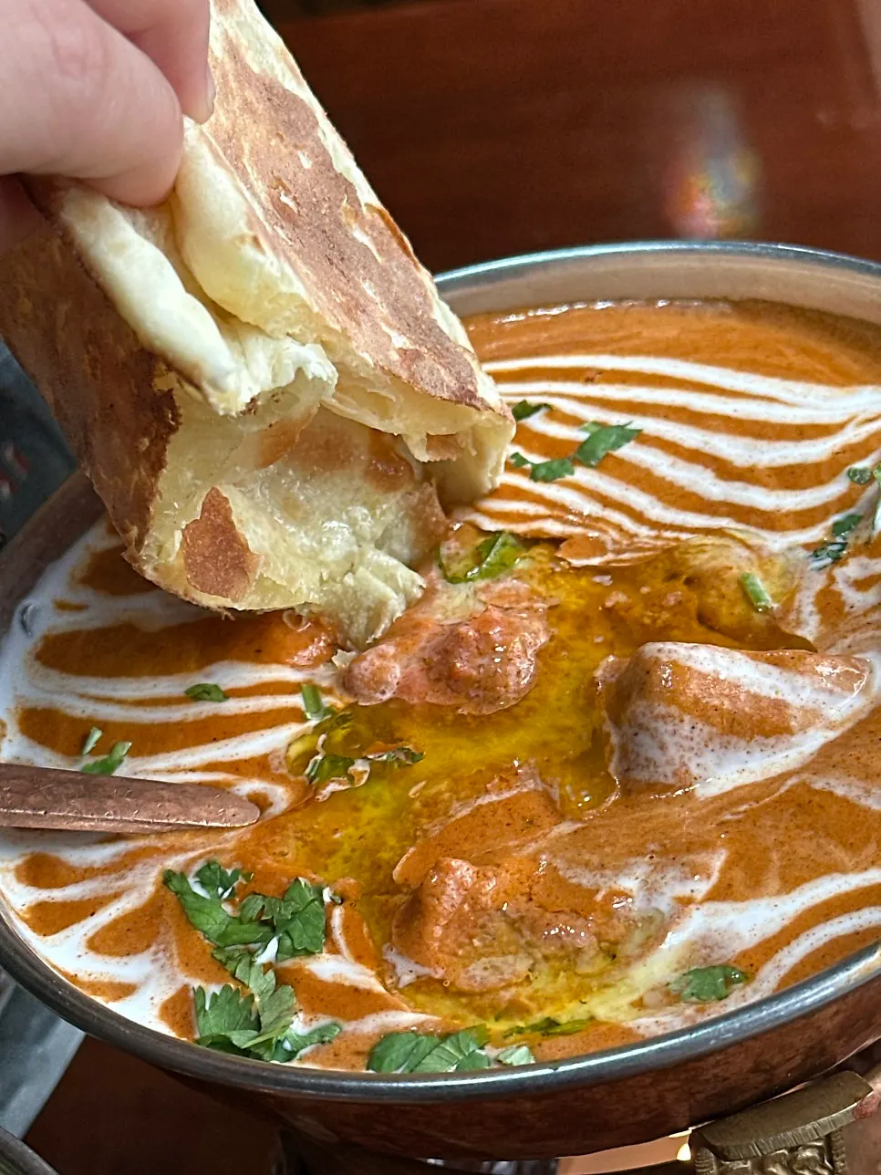 Butter chicken curry with chicken