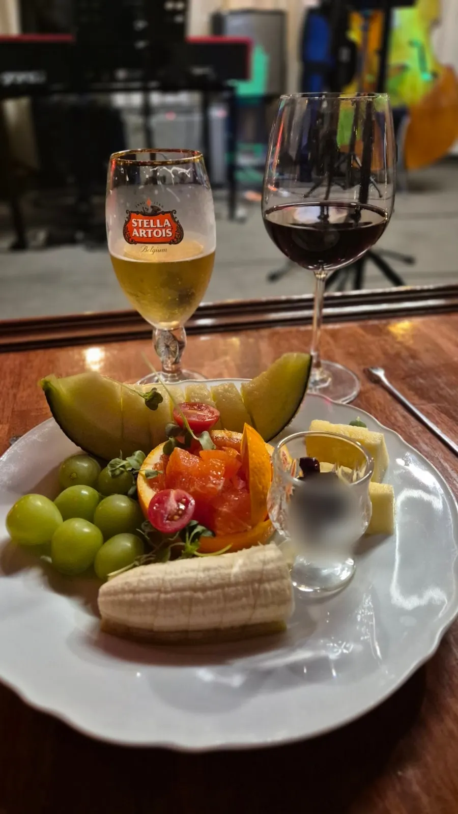 Fruit platter ordered as an extra dish
