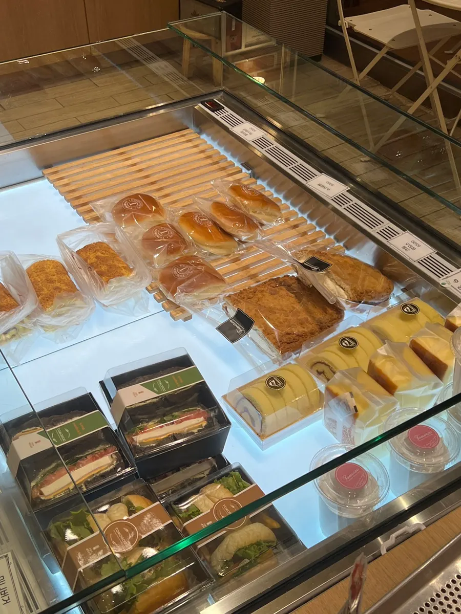 Salt bread, financiers, madeleine, and butter tteok packed to go