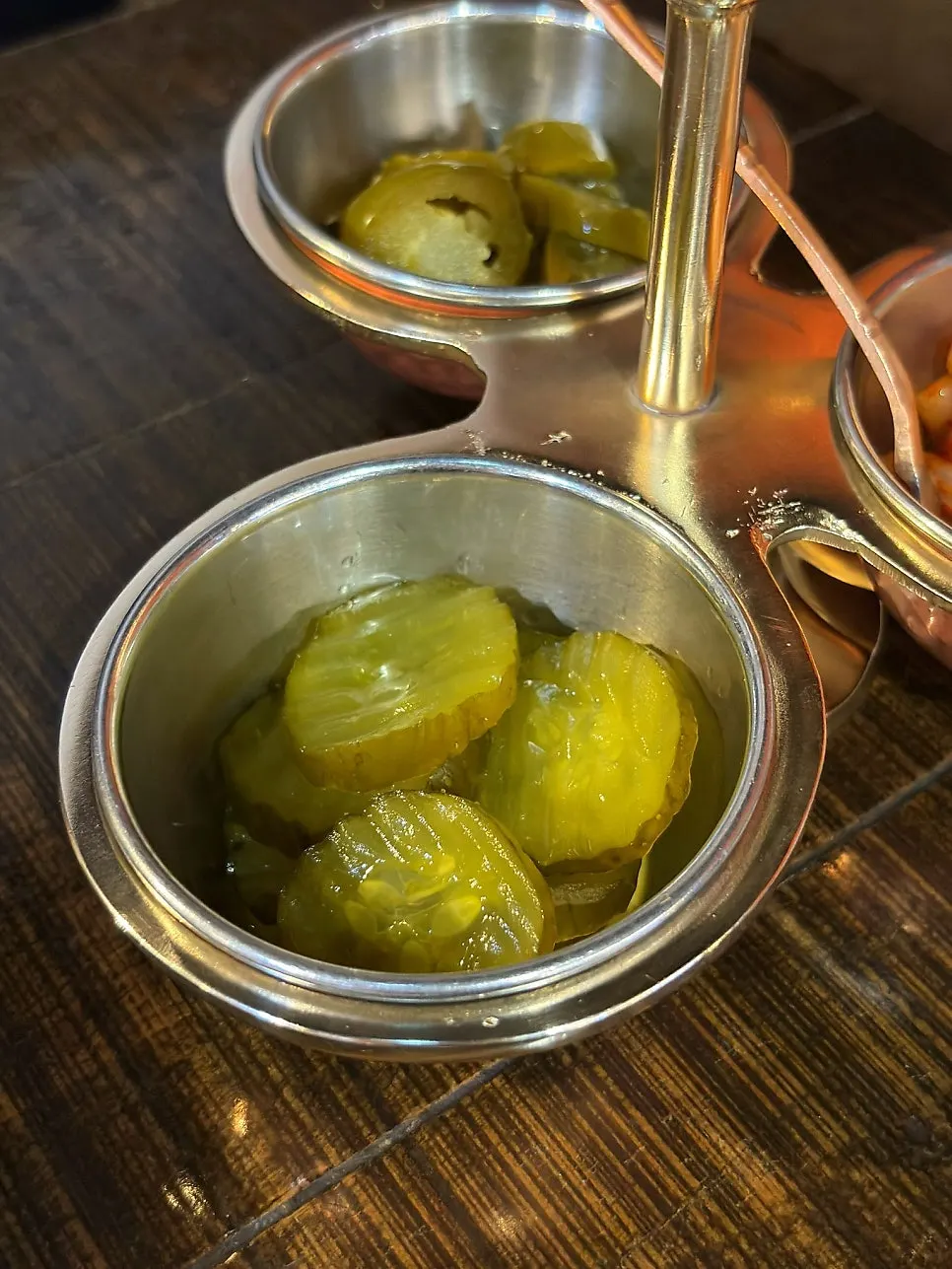 A plate of sweet and spicy pickled onions