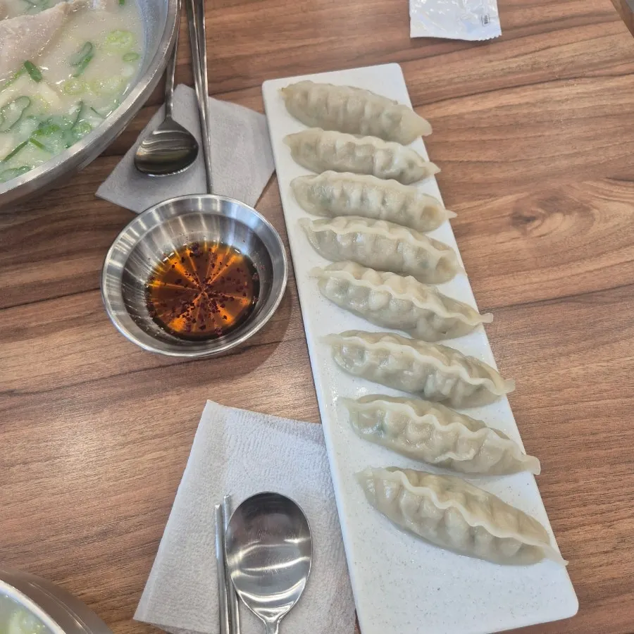 A plate of chewy mandu
