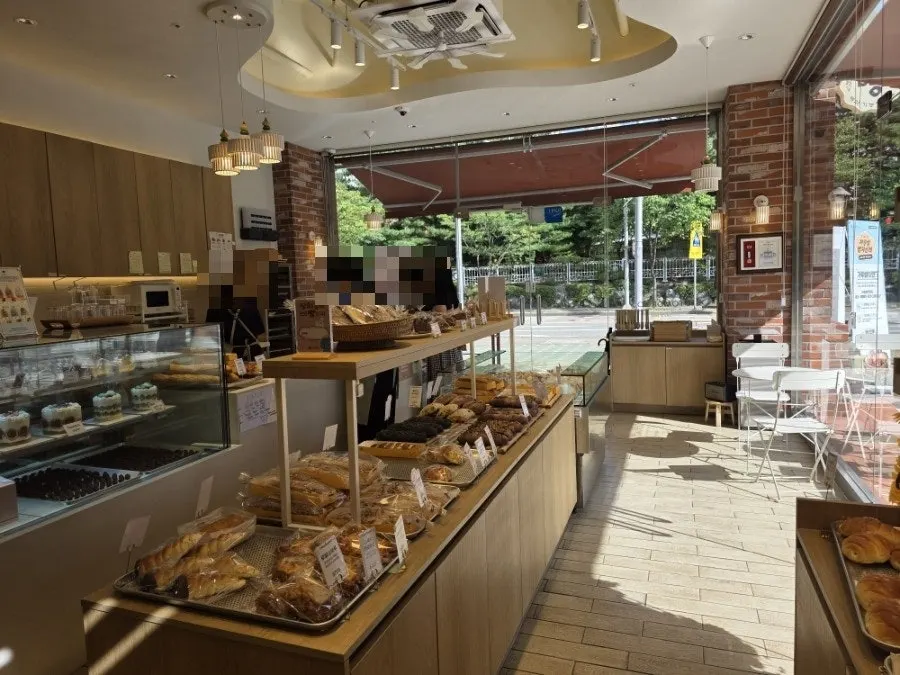 Inside the bakery