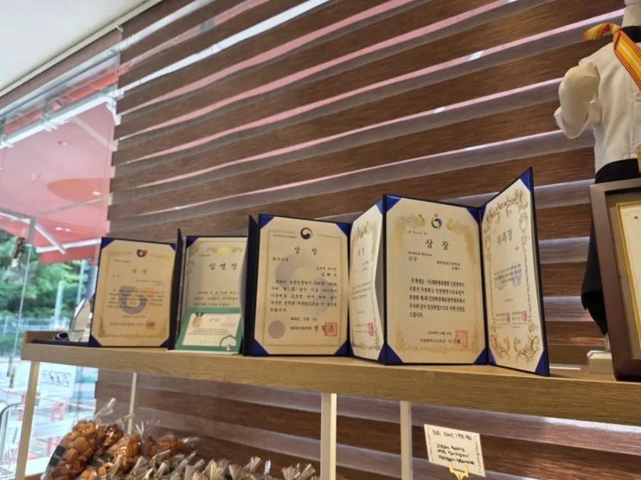 Shop with a variety of bread