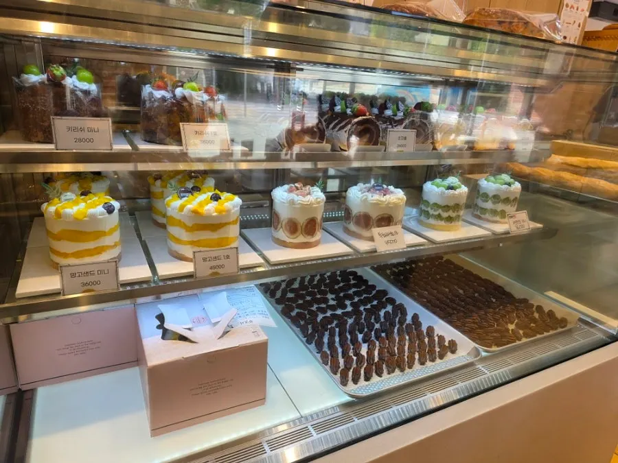 Display of assorted bread