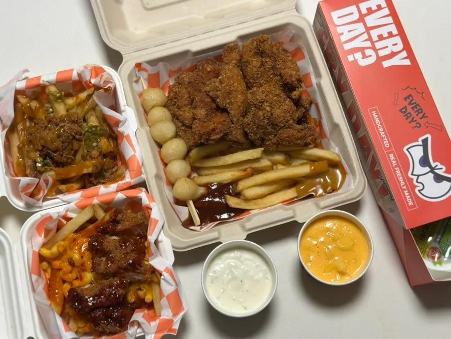 앵그리포테이토 송도점 메뉴판