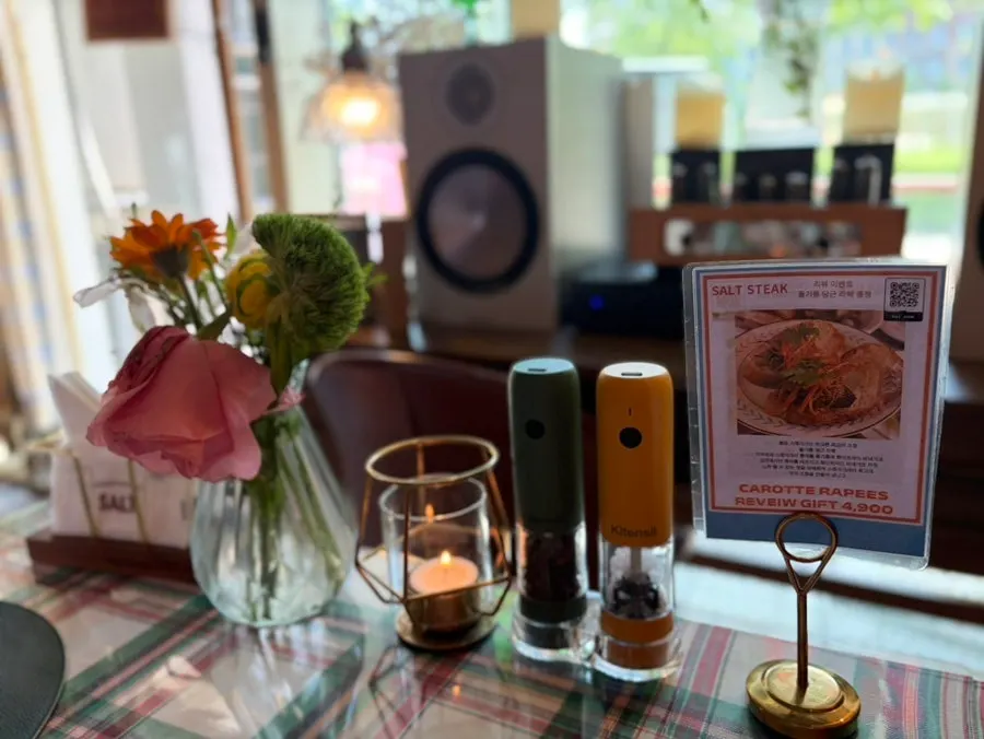 Salt Steak's stylish menu