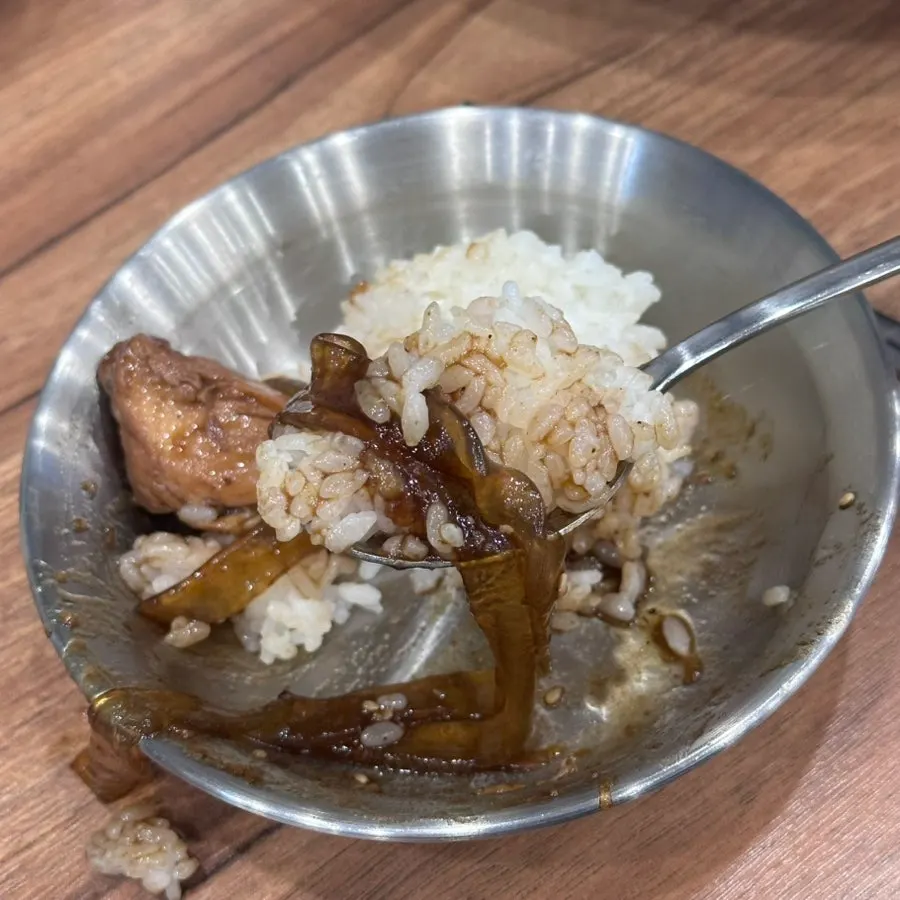 ご飯2膳と醤油チムダク