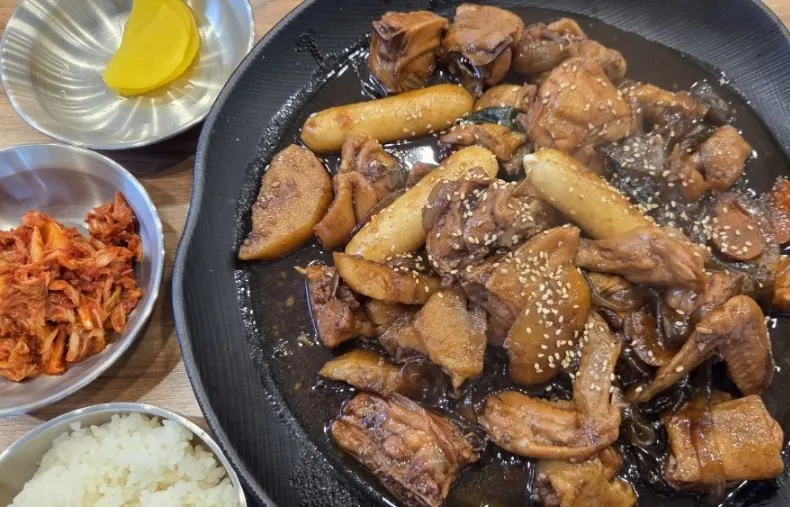 간장찜닭 클로즈업