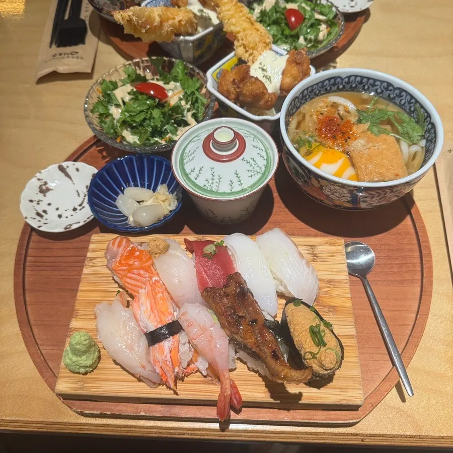 Plate of 10-piece sushi