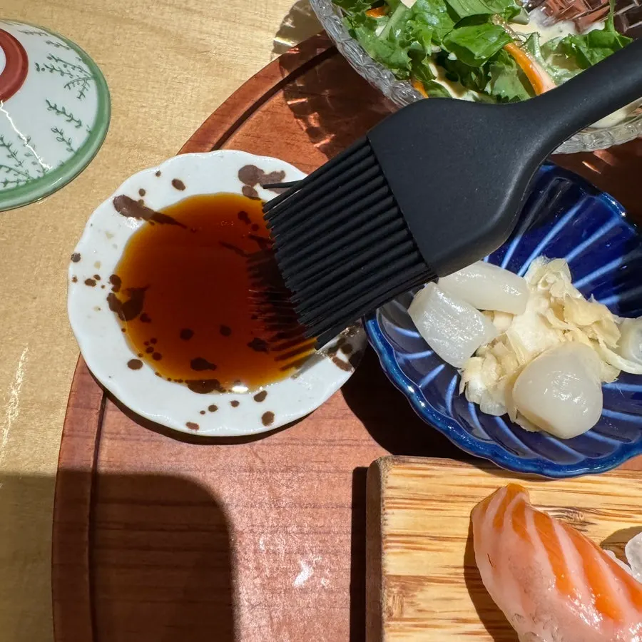 Close-up of the sushi