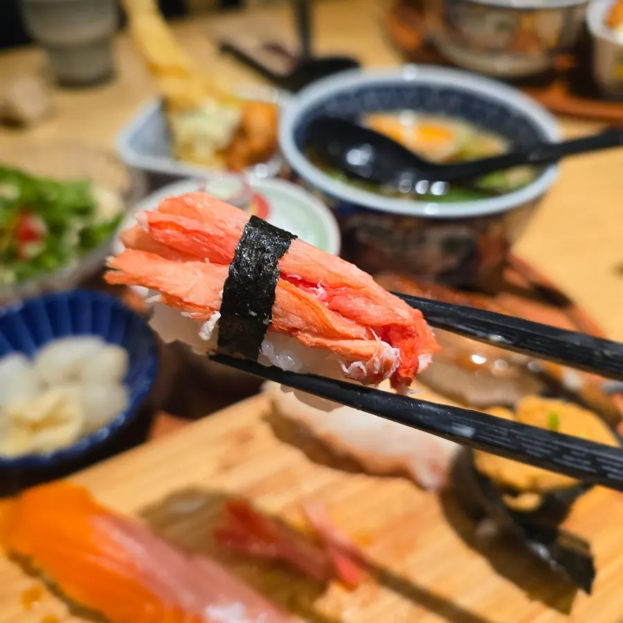 단맛이 느껴지는 새우 스시
