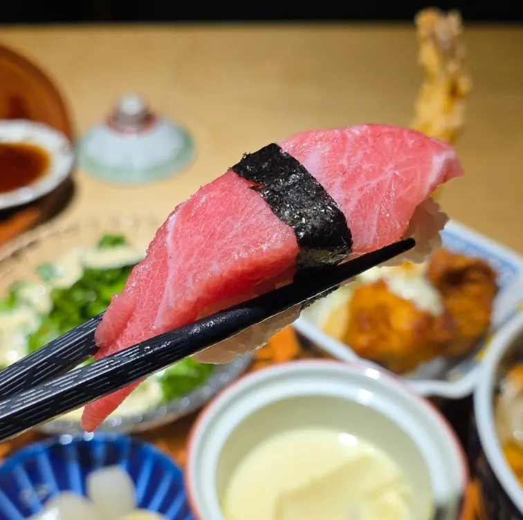 Otoro sushi received through the review event