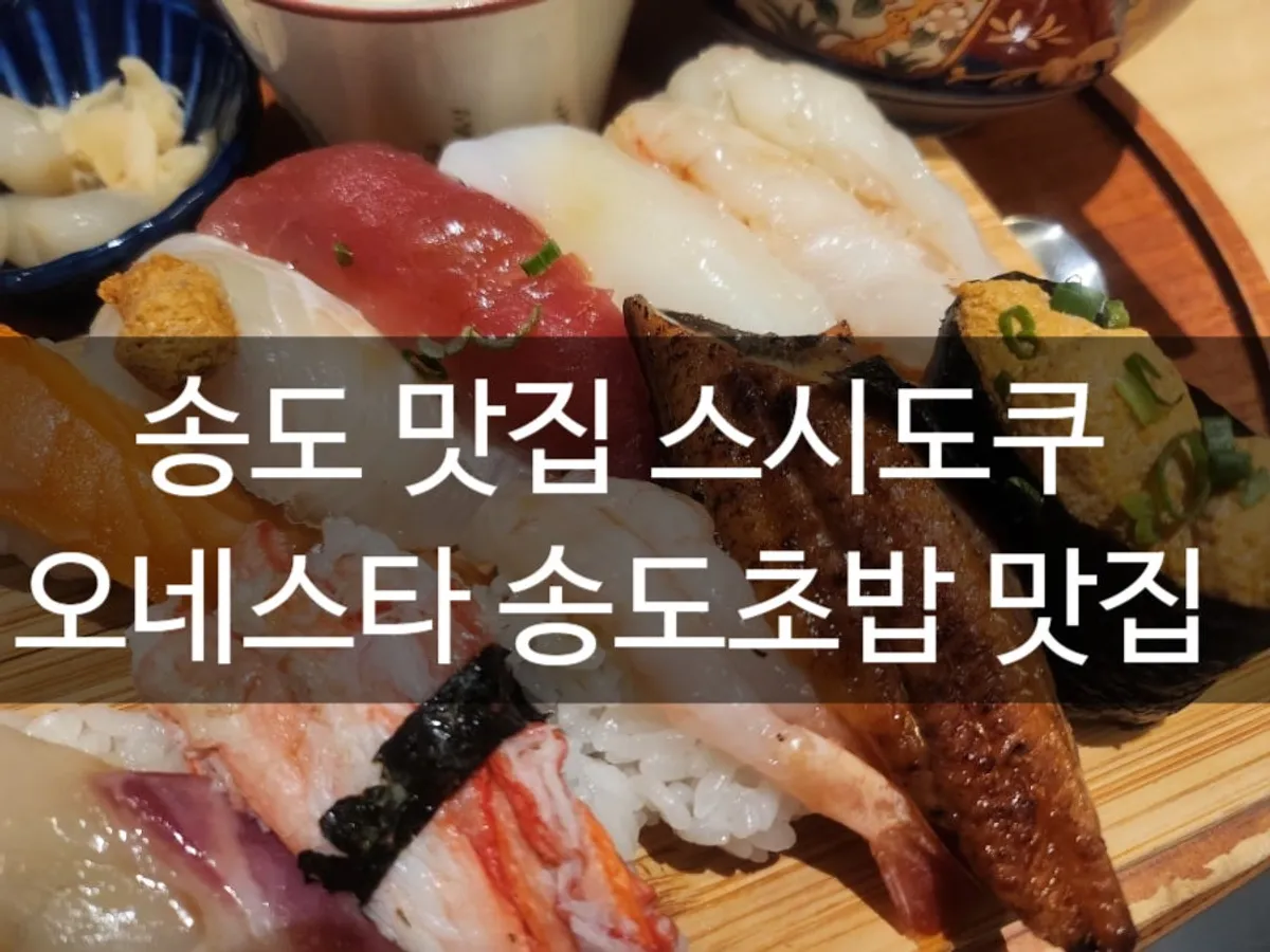 송도 초밥 맛집 스시도쿠 방문 사진