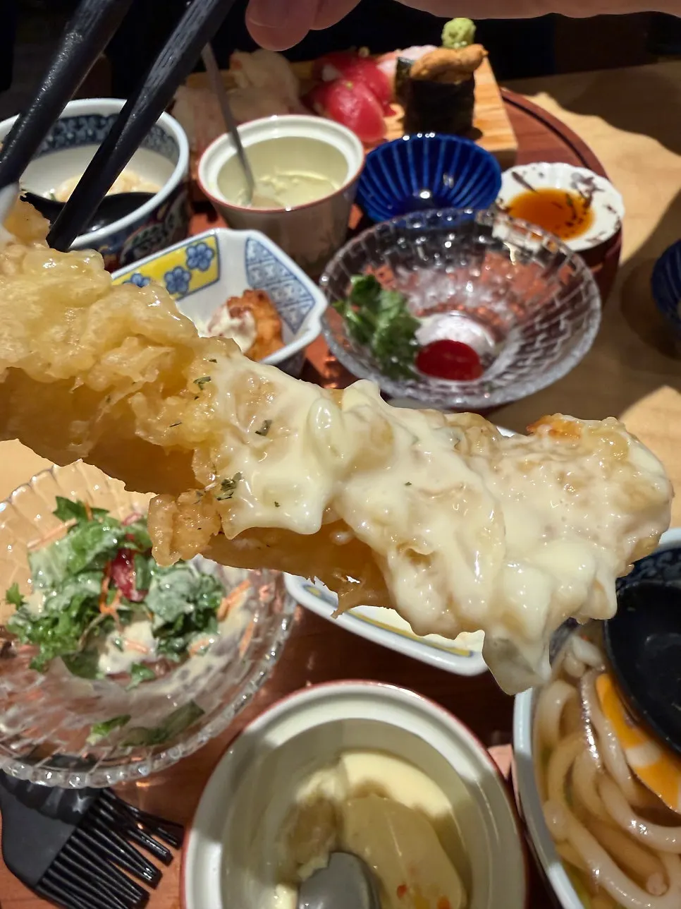 Set udon with fish cake