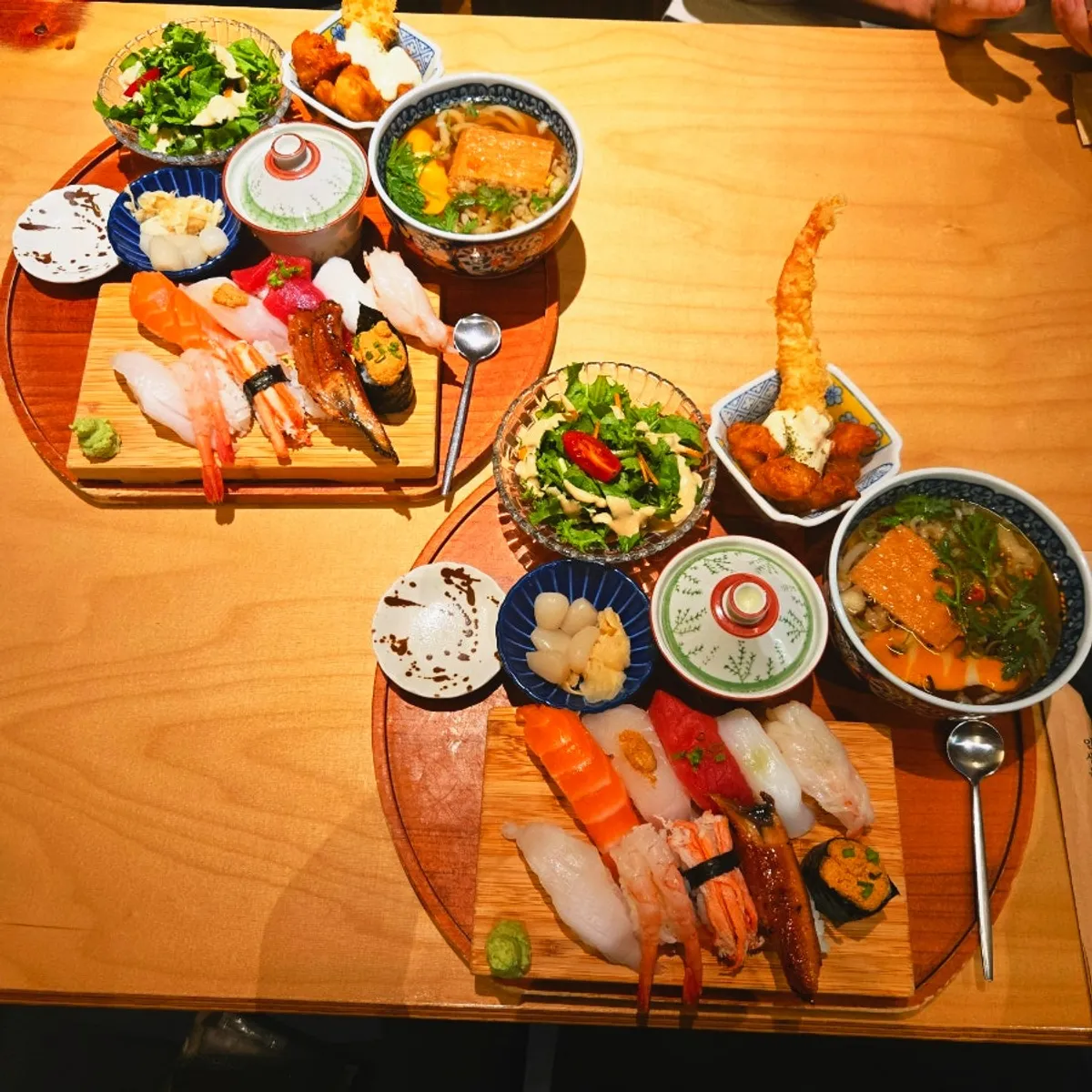 Full spread of the Premium Sushi Set