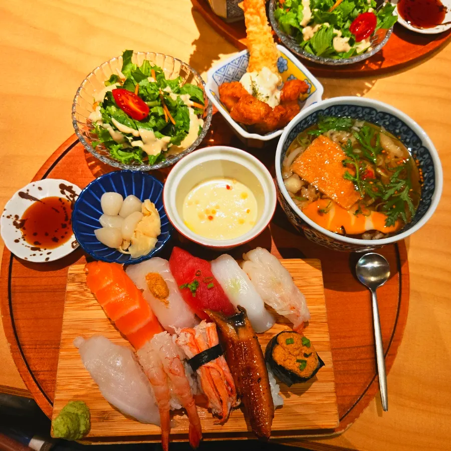 Two Premium Sushi Set trays for two people