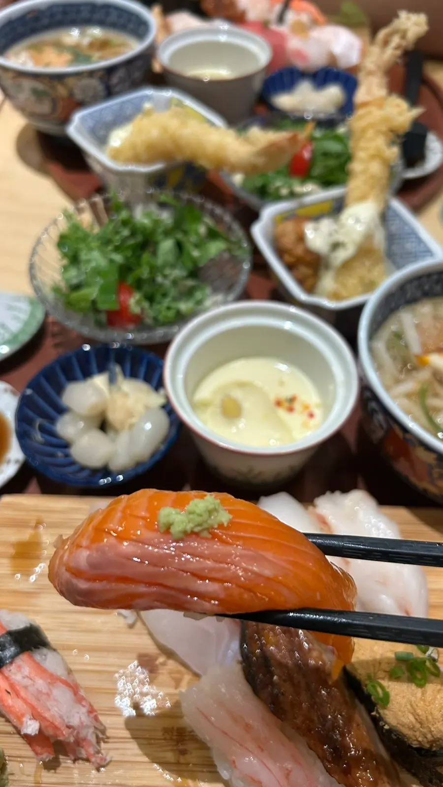 A piece of flounder sushi