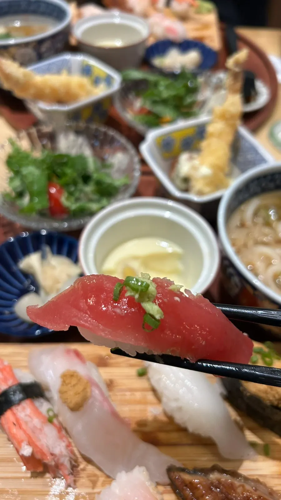Sweet shrimp sushi