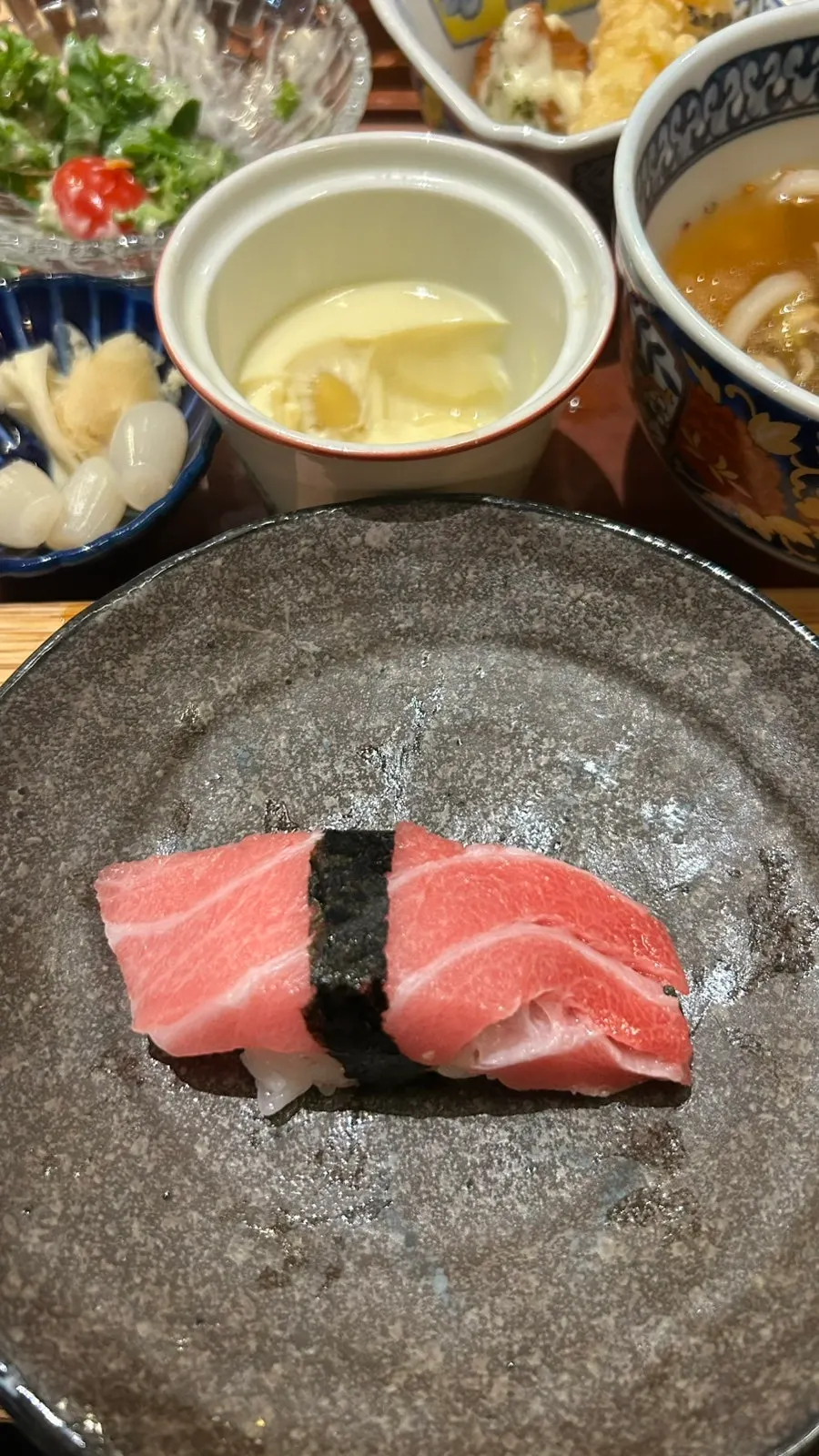 Otoro sushi given through the review event