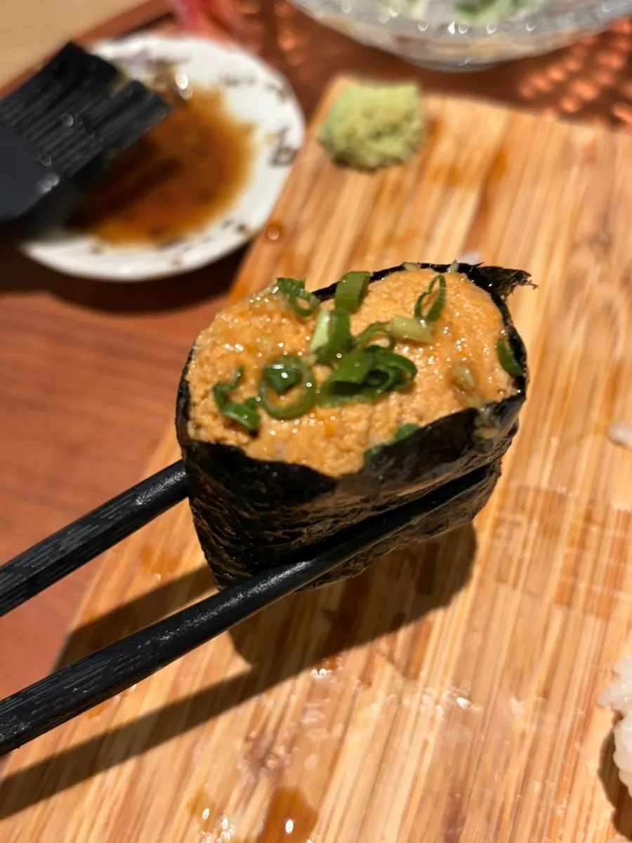 Cross-section of karaage made with thigh meat