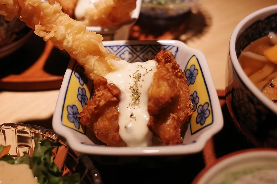 Refillable mini udon with chewy noodles