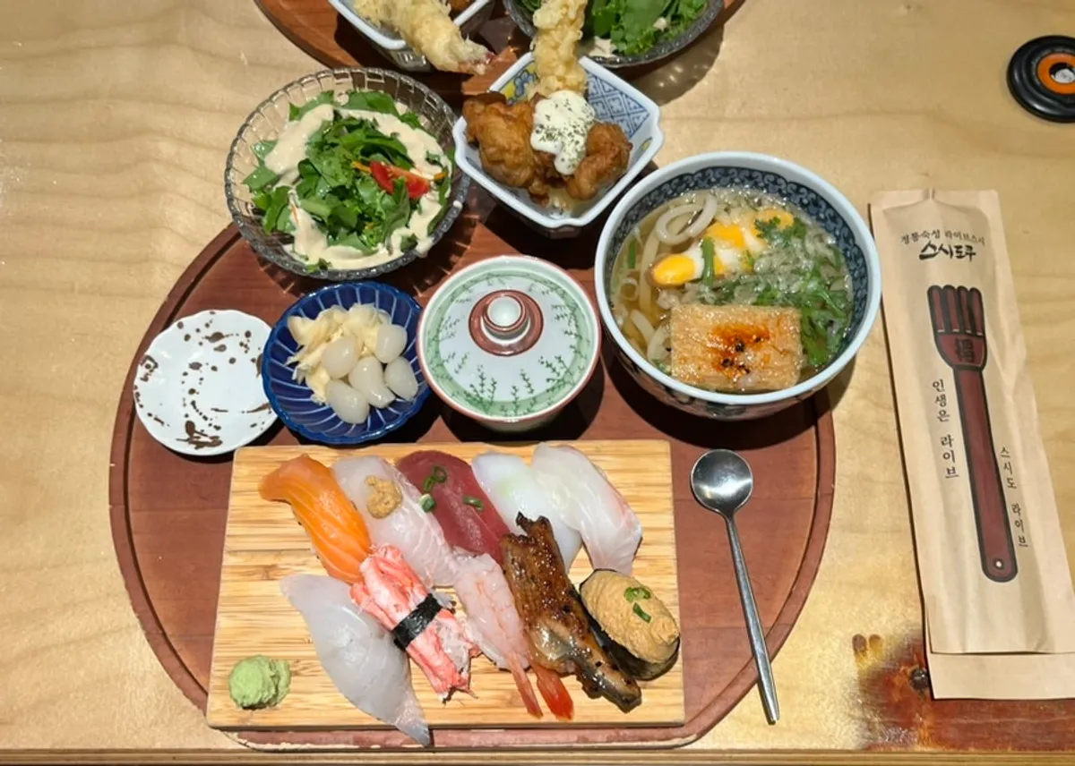Premium Sushi Special Set spread at Sushi Doku The Songdo