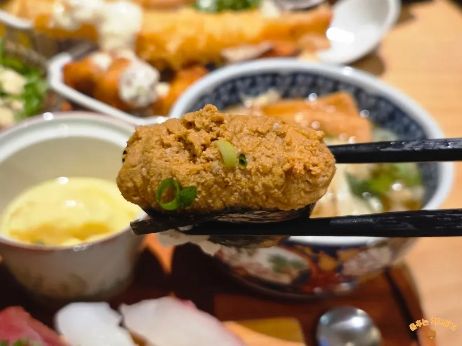 Close-up of sushi pieces from the premium sushi set
