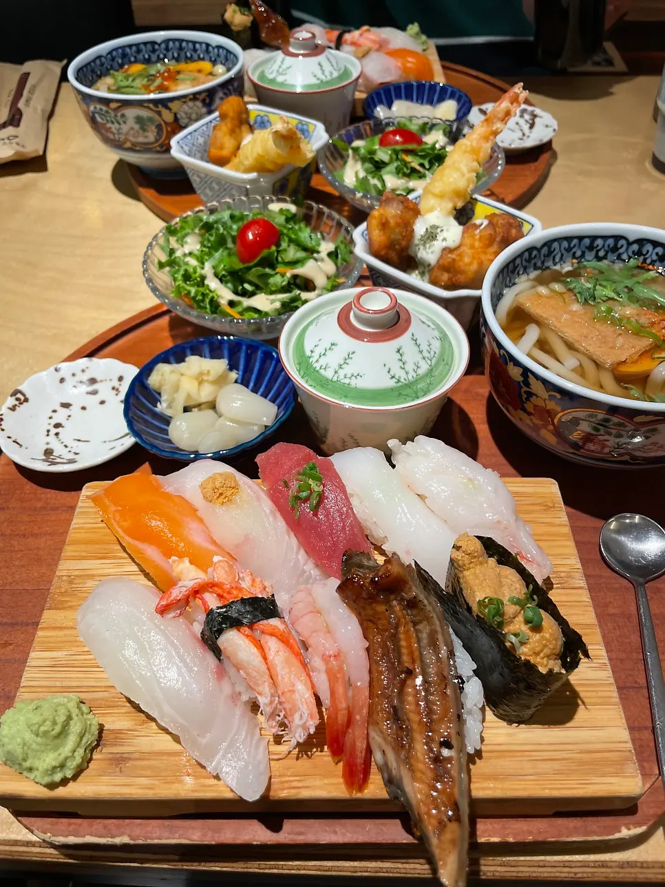 Starter menu items served with rakkyo