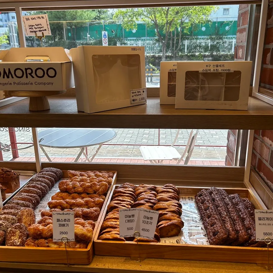 A variety of pastry breads