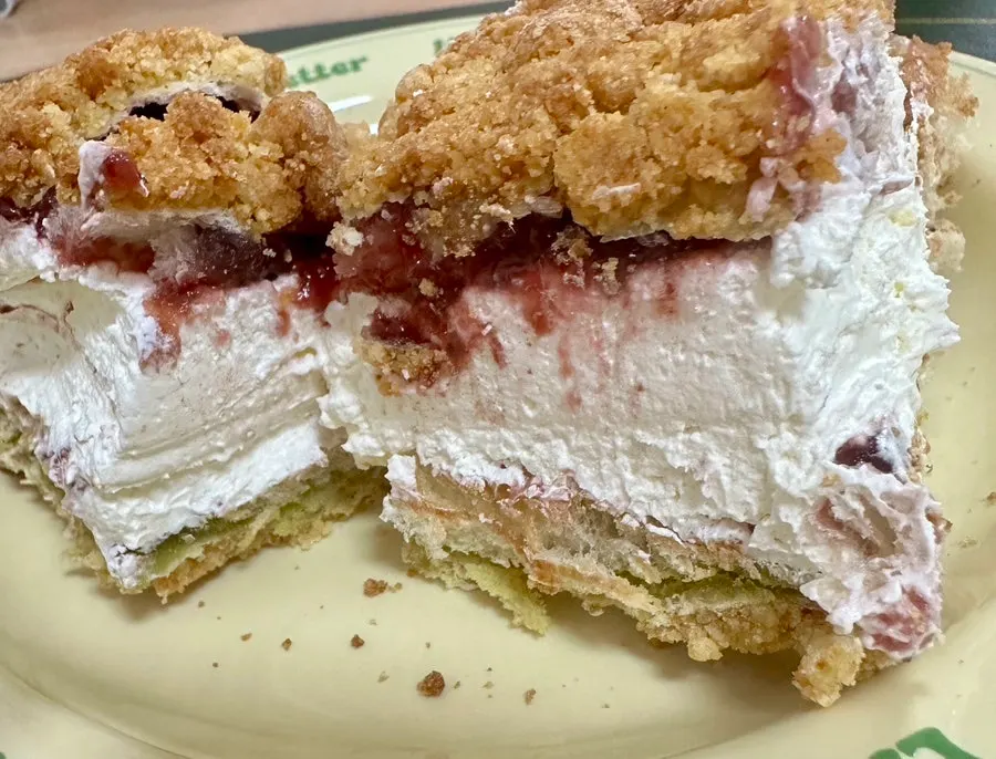 Mammoth bread packed with fresh cream