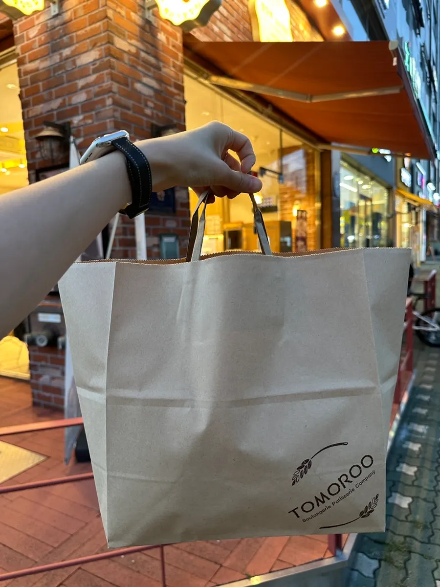 A bag packed full of bread
